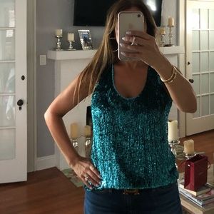 Karina Grimaldi Silk sequined top - XS